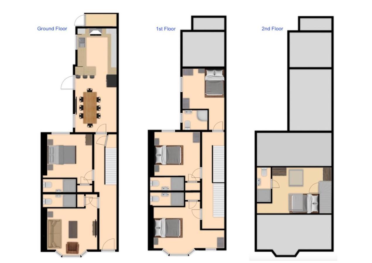 Central 5 Bedroom Townhouse Perfectly Located 2 Mins Walk From The Train Station Chester Exterior foto